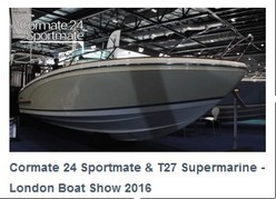 Cormate T27 Supermarine & 24 Sportmate at the London Boat Show